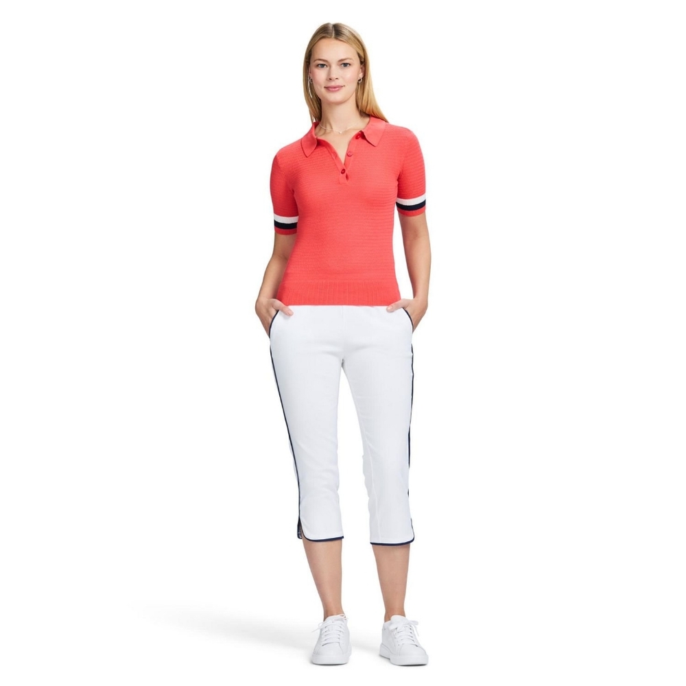 Izod Billie Piped Solid Capri Pants XL